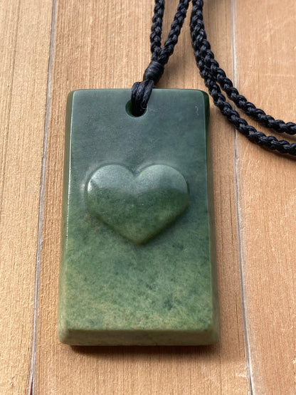 Pounamu Heart Toki Pendant