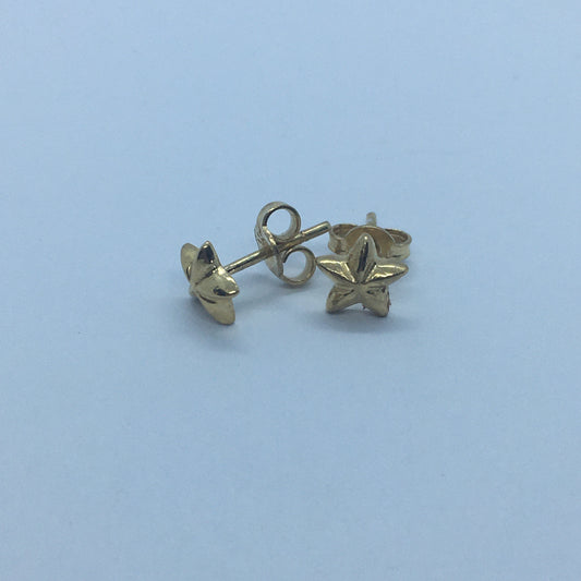 Star Stud Earrings - Gold Plated