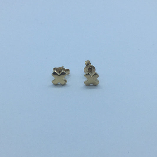 Kiss Stud Earrings - Gold Plated