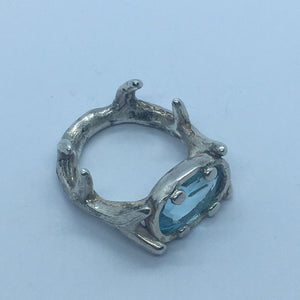 Trophy Ring with Sky Blue Topaz