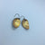 Enameled Peachy Petal Earrings