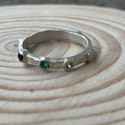 Multi Gemstone Ring