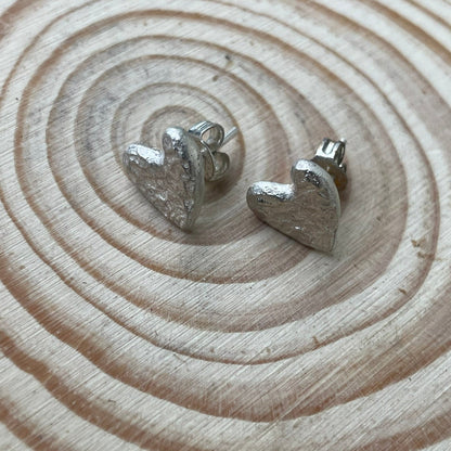 Heartfelt Silver Earrings