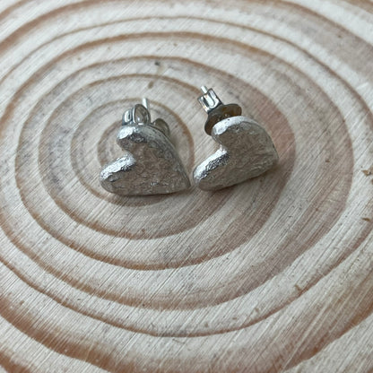 Heartfelt Silver Earrings