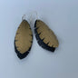 Double Gold Feather Earrings