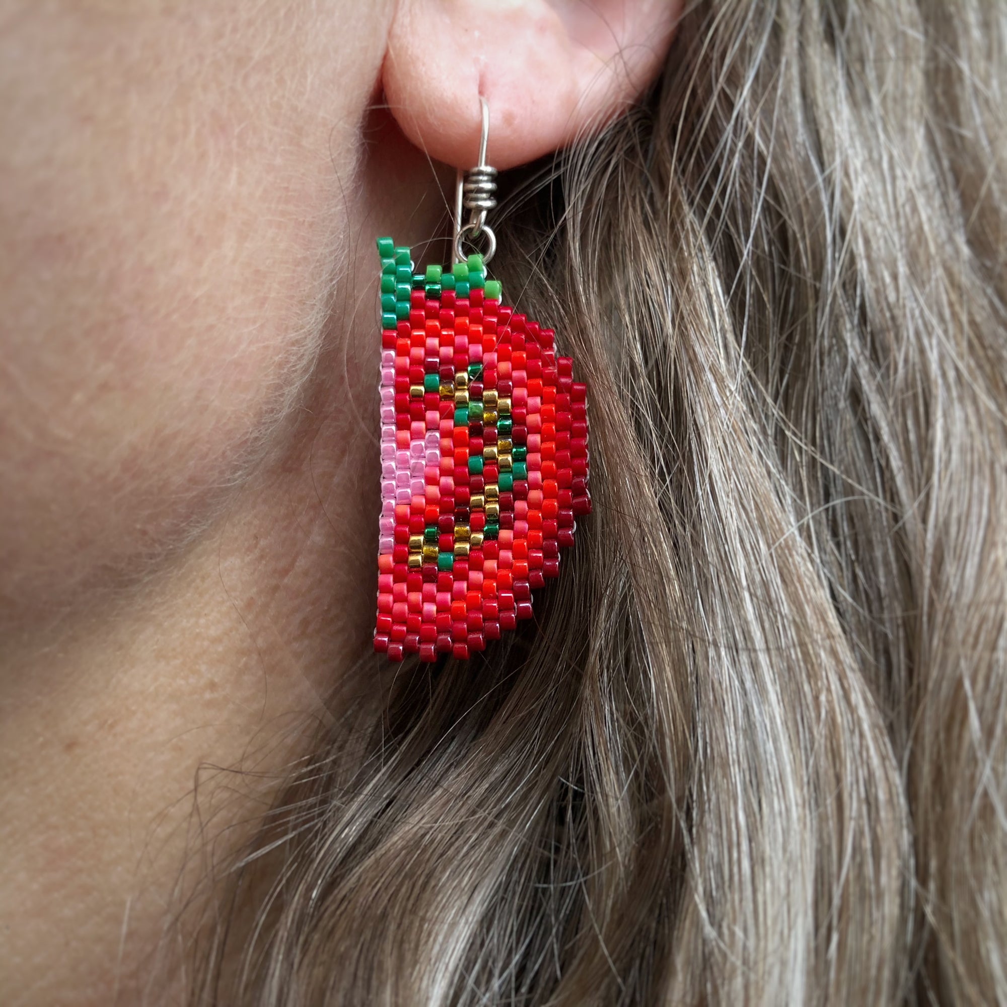 Tomato Halves Earrings