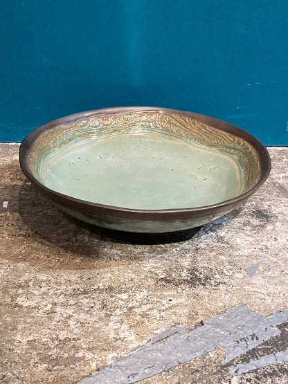 Ceramic Serving Bowl - Braided River