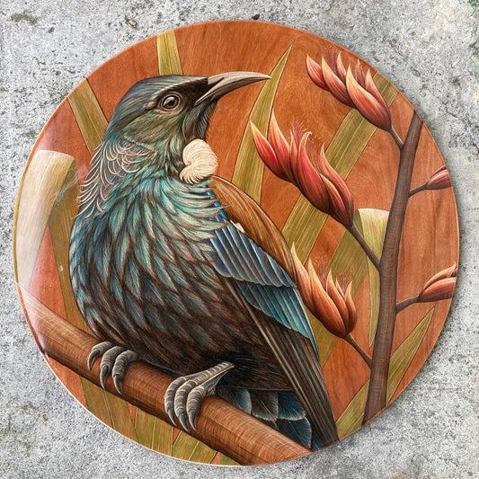 Tui and Flax - Original Drawing