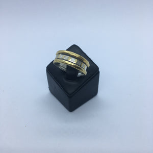 Triple Gold and Silver Ring
