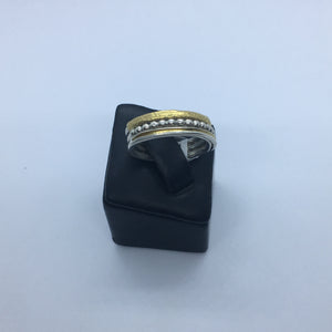 Triple Gold and Silver Ring