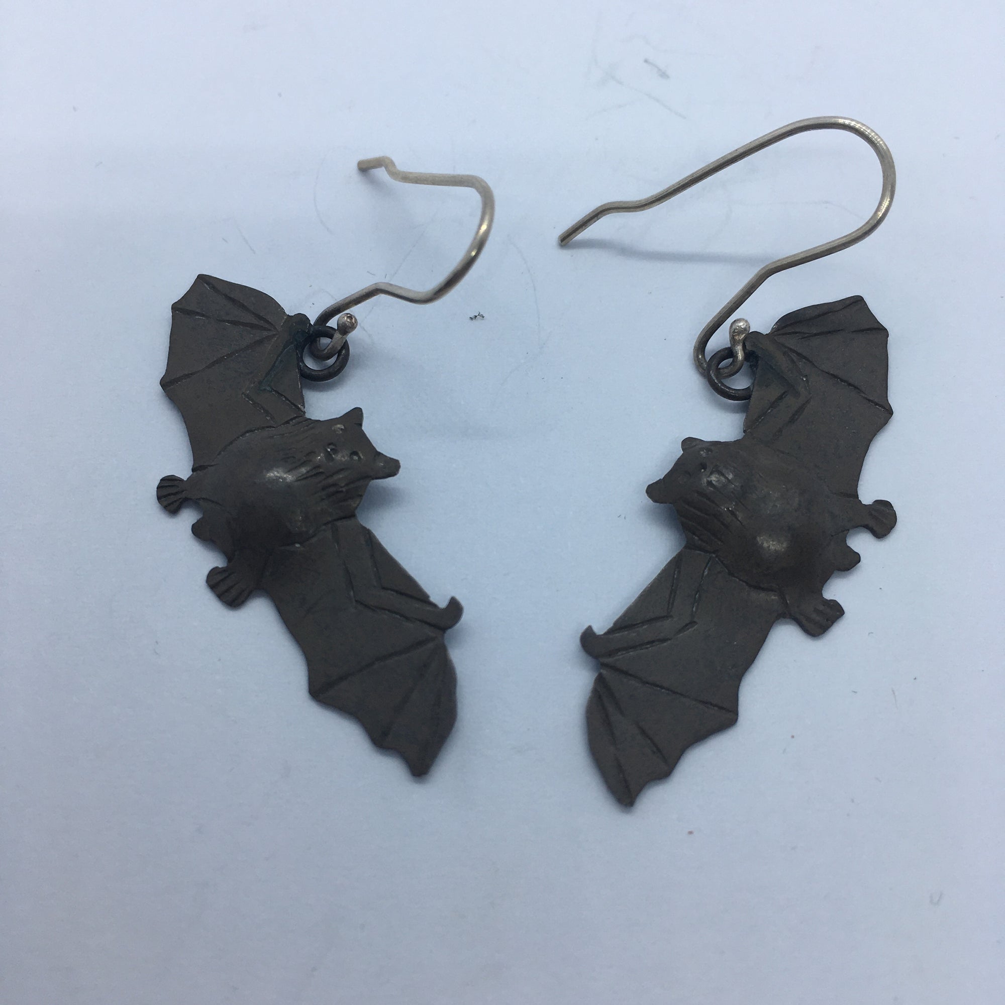 Silver Bat earrings