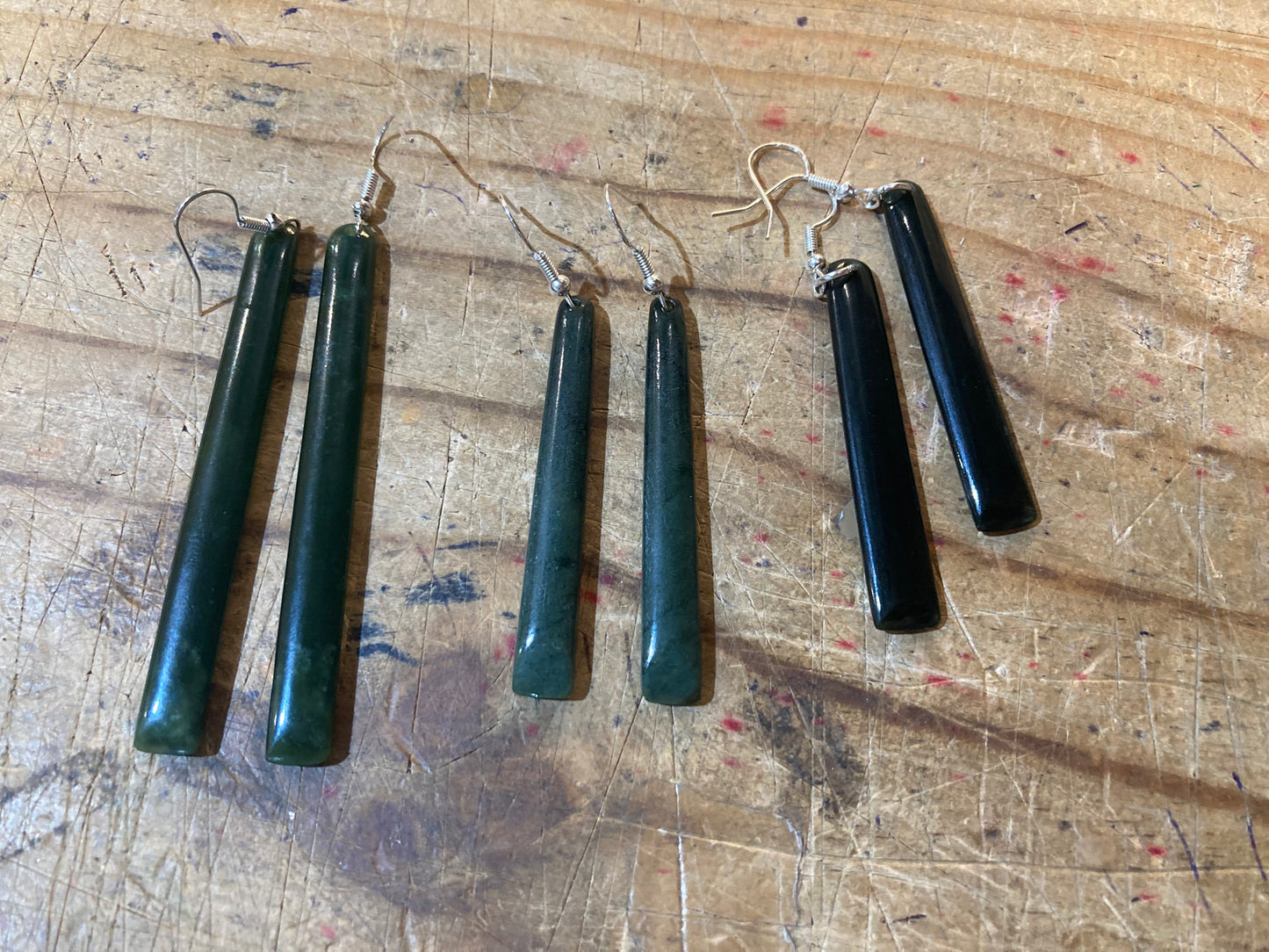 Pounamu Toki Drop Earrings