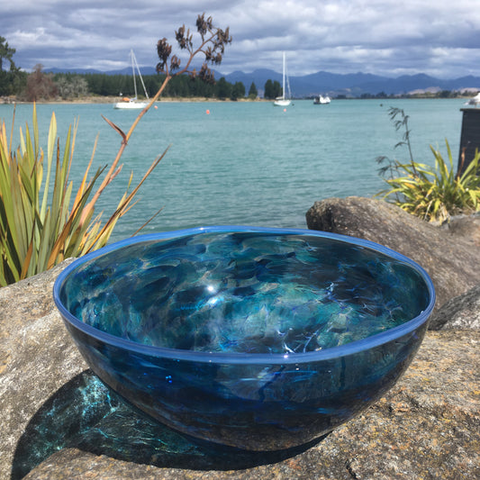 Blue Glass Bowl