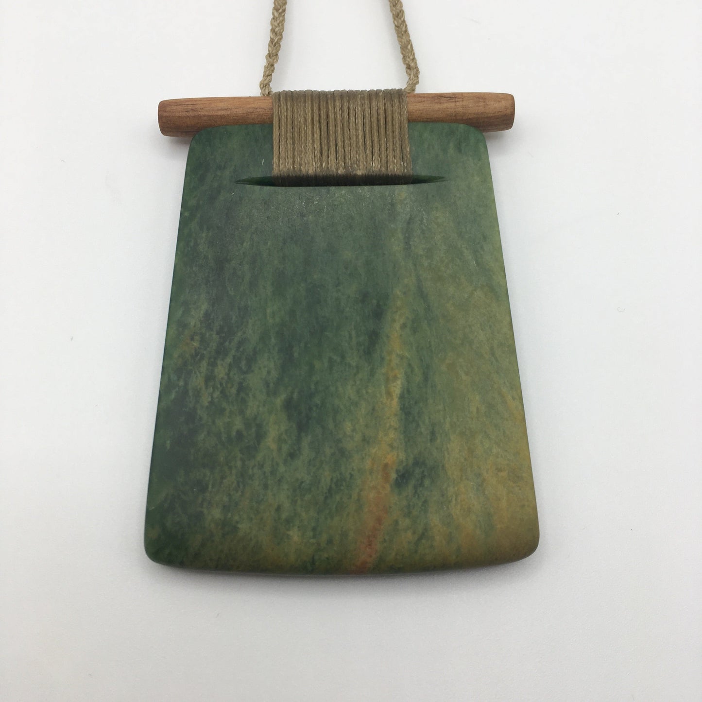 Scandinesian Toki Pendant with Raukaraka Pounamu