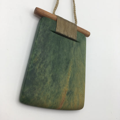 Scandinesian Toki Pendant with Raukaraka Pounamu