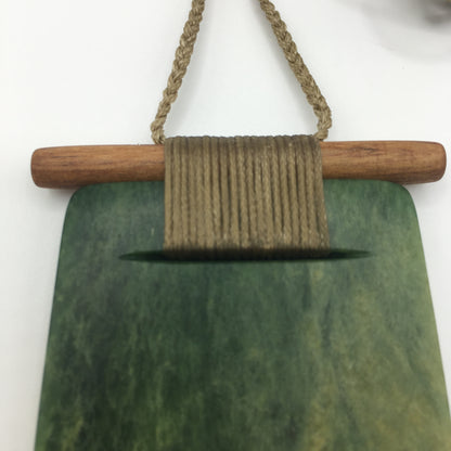 Scandinesian Toki Pendant with Raukaraka Pounamu