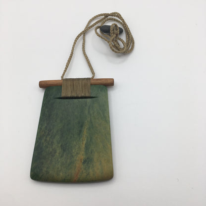 Scandinesian Toki Pendant with Raukaraka Pounamu