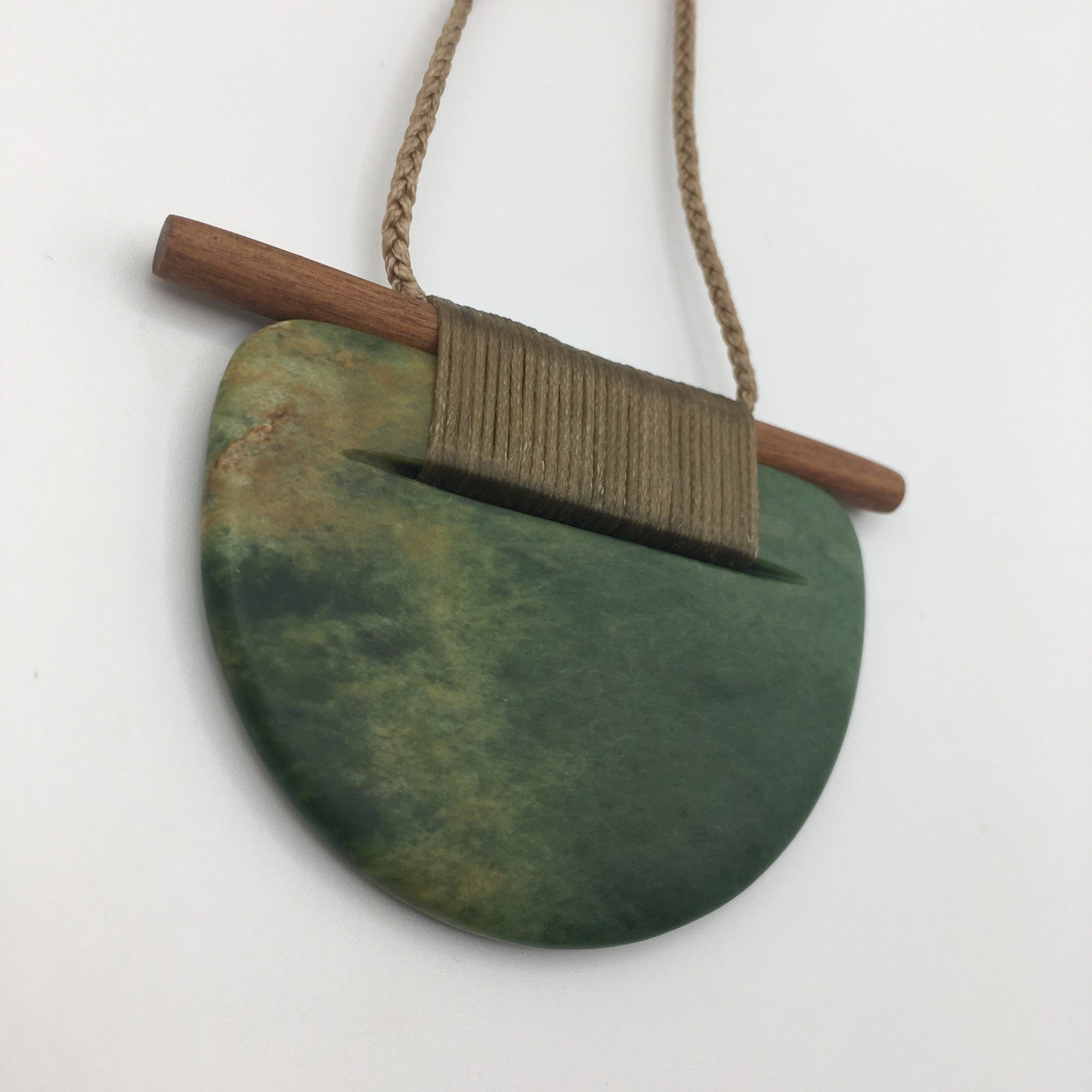 Scandinesian Breastplate Pendant with Raukaraka Pounamu