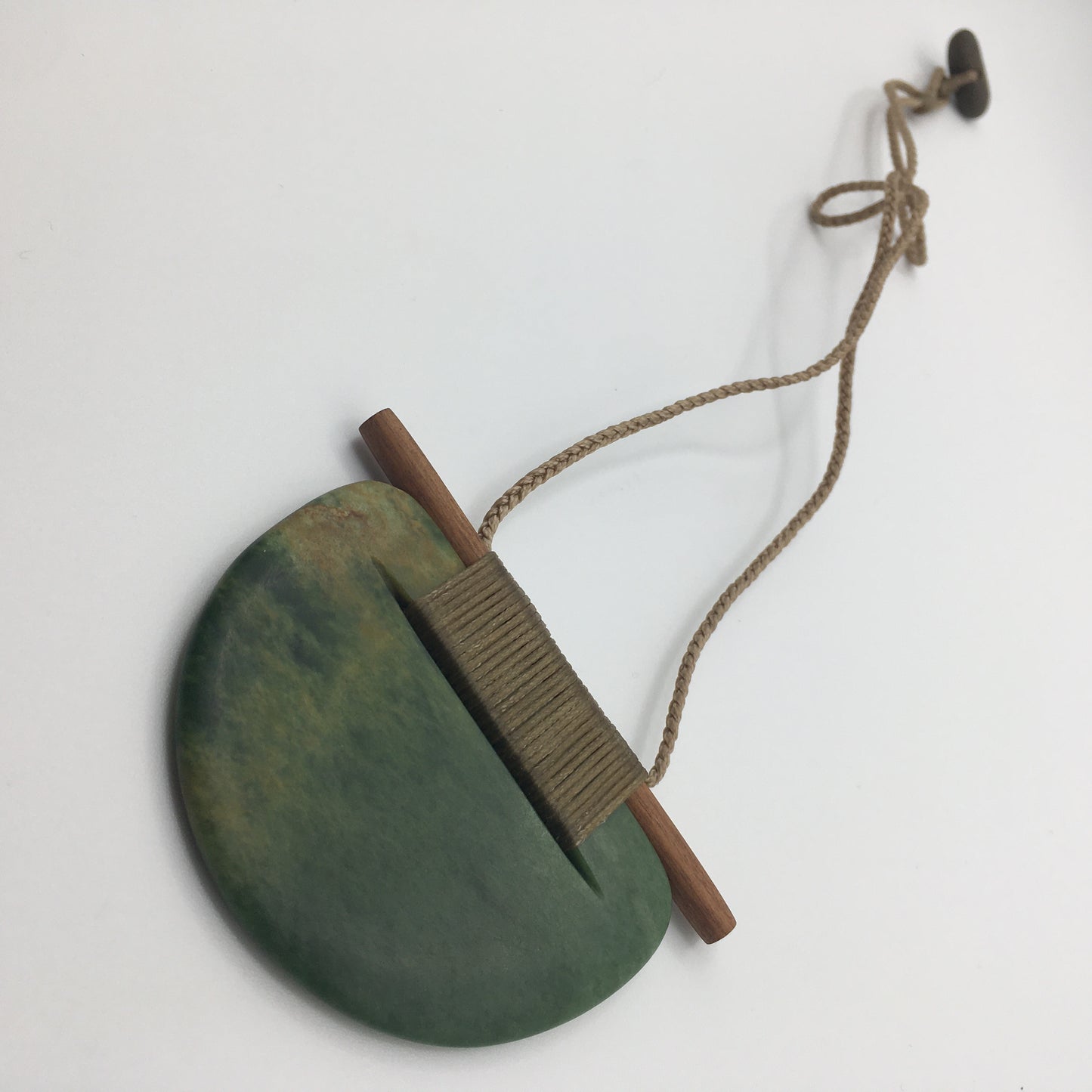 Scandinesian Breastplate Pendant with Raukaraka Pounamu