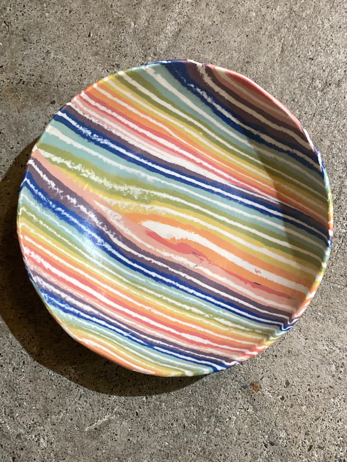 Nerikomi Salad Bowl Striped