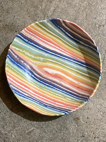 Nerikomi Salad Bowl Striped