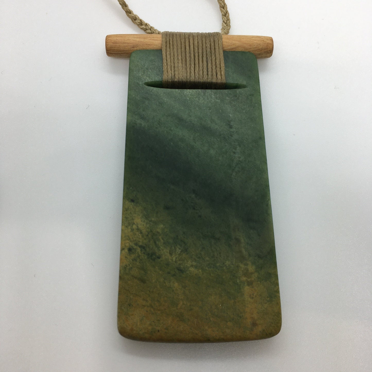 Scandinesian Toki Pendant with Raukaraka Pounamu