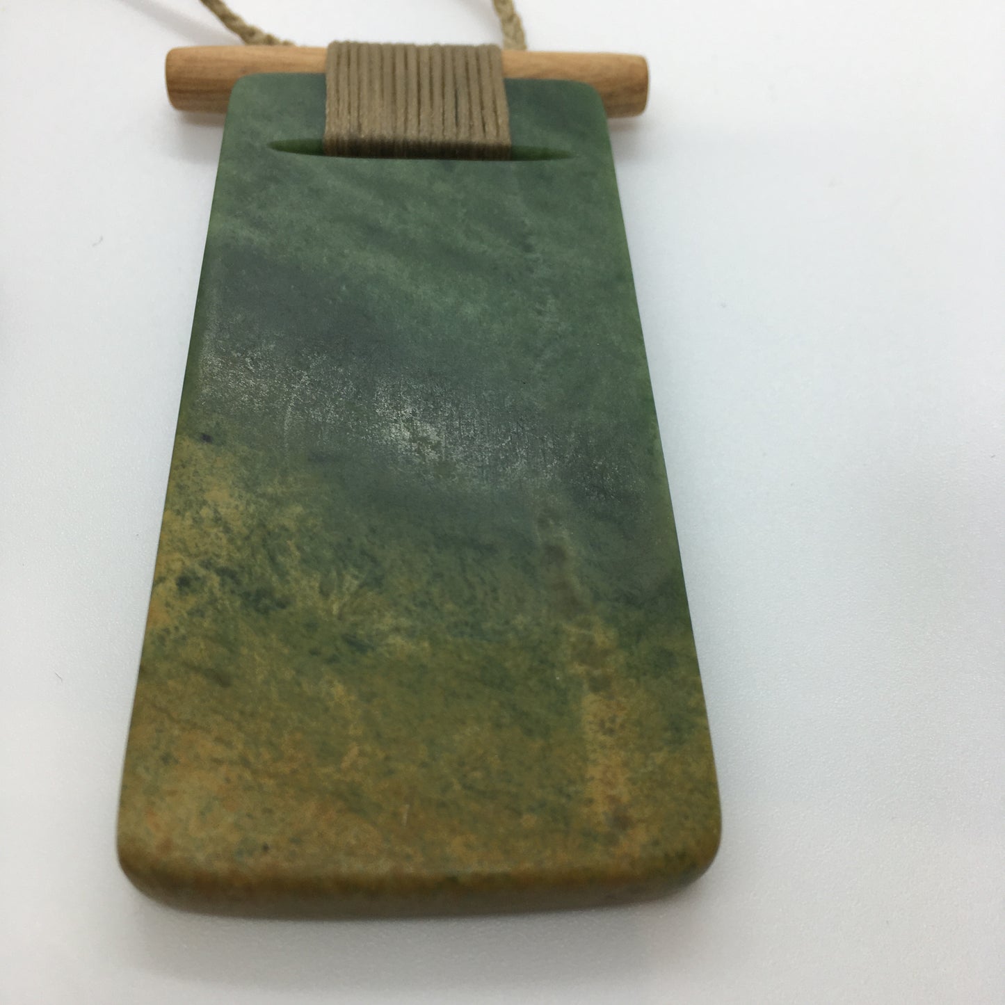 Scandinesian Toki Pendant with Raukaraka Pounamu