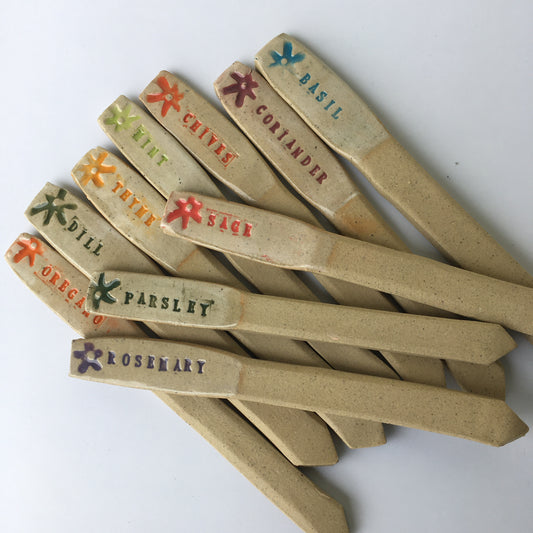 Ceramic Herb Labels