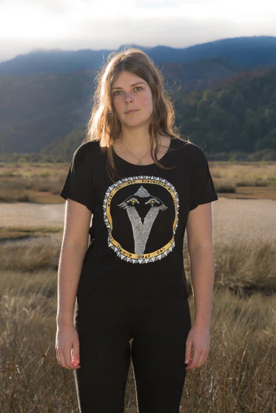 Women’s Tee - Snakebird Gold Pikeletcycle Gang