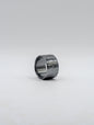 Sterling Silver Hammered Ring - Oxidized Mirror Finish