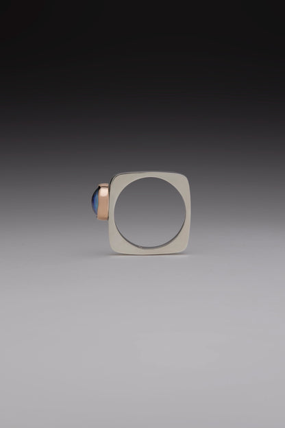 "The Pacific" - Square Paua Pearl Ring