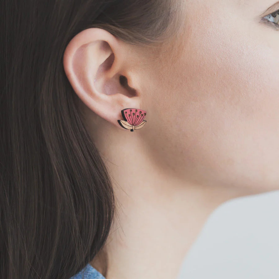 Pohutukawa Flower Earrings