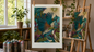 FLOX Kingfisher Flying Print