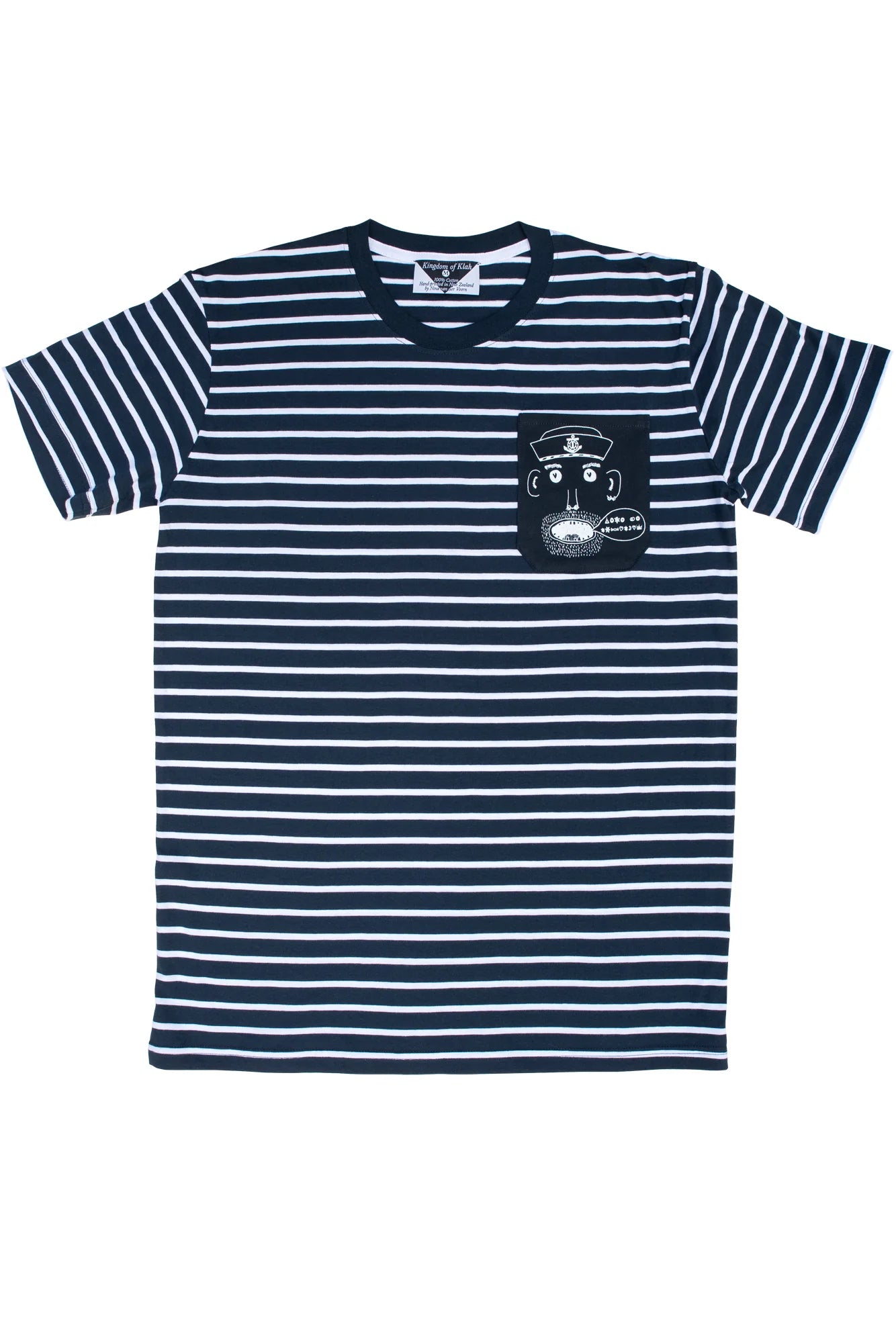 Men’s Striped Tee - The Sailor’s Pocket - Navy