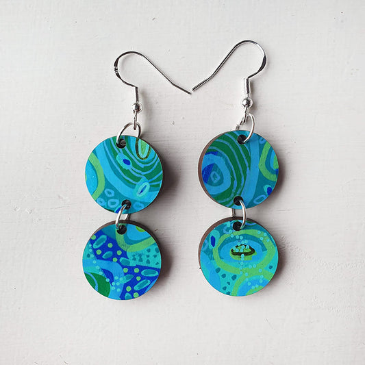 Seafoam - Small Rounds Earrings