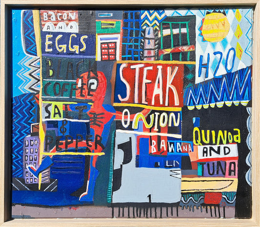 Steak, Onion and Banana