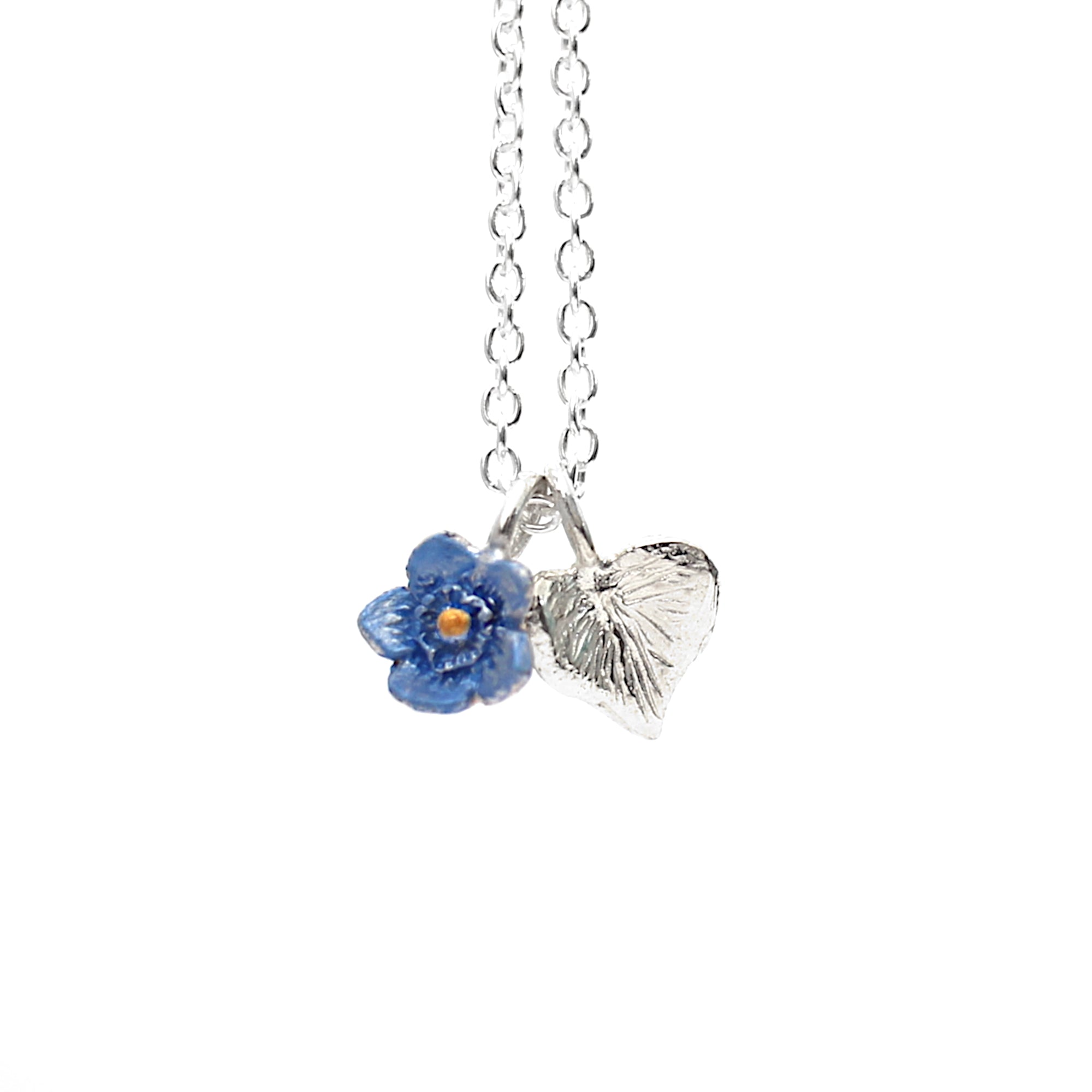 Sweetheart Forget Me Not Flower Necklace