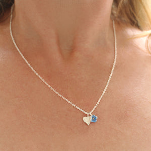 Sweetheart Forget Me Not Flower Necklace