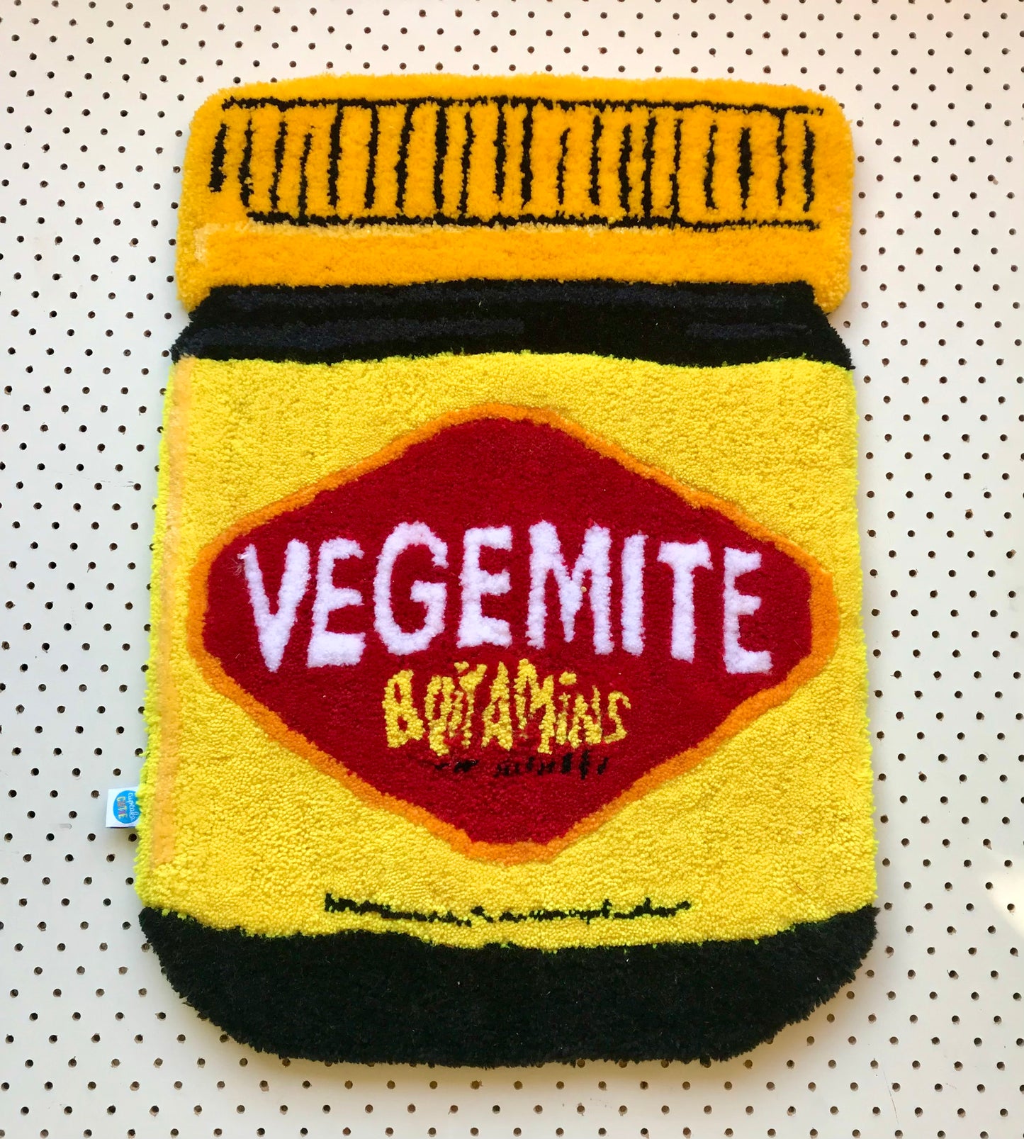 Giant Vegemite Rug Tufted Wall Hanging