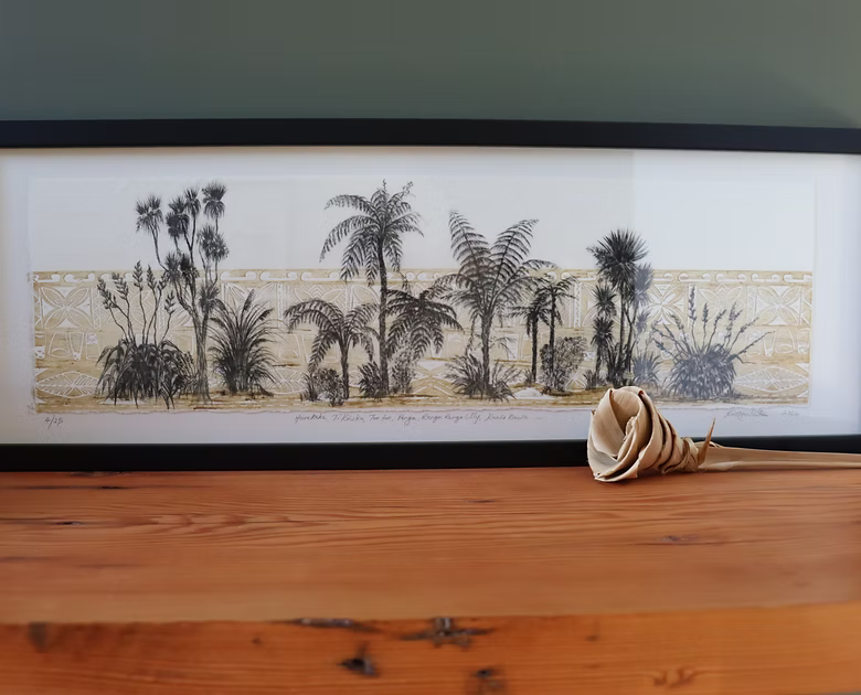 Harekeke, Ti Kouka, Toetoe, Ponga, Renga Renga Lily, Kawakawa