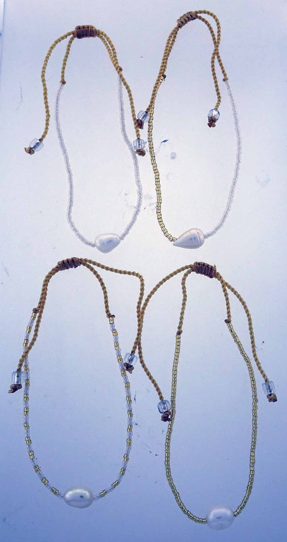 Pearl and Glass Bead Bracelet