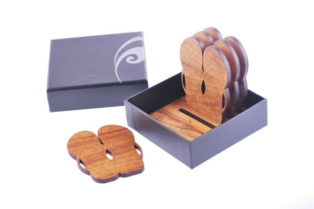 Rimu Coaster Set