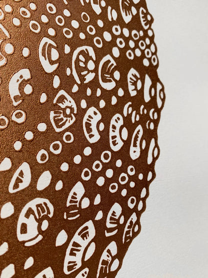 Kina - Linocut Print