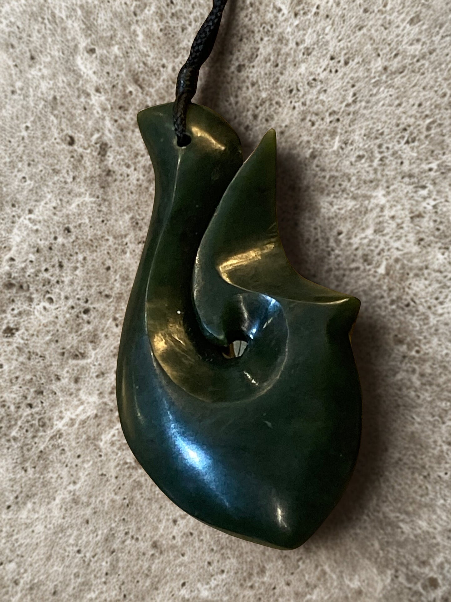 Large Hei Matau Pounamu Pendant