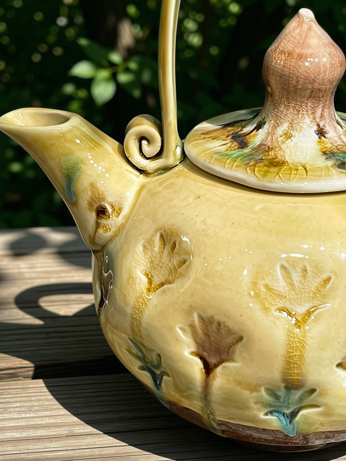 Nature Imprinted Teapot