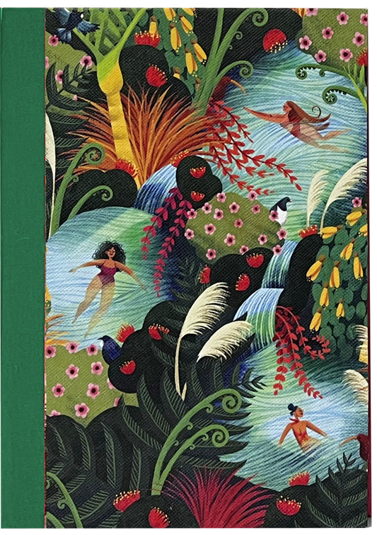 Wahine in Water Lined Notebook