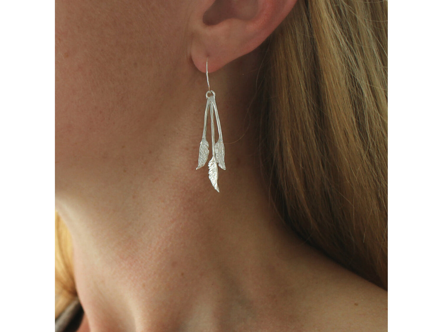 Triple Toetoe Earrings
