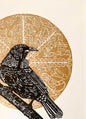 Majestic Tui - Linocut Print