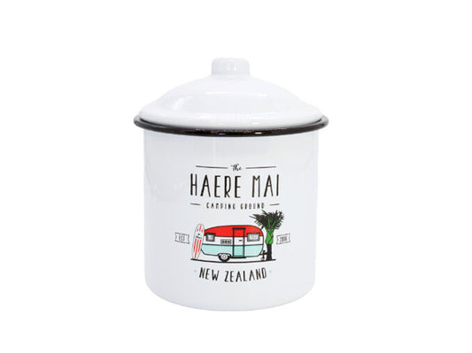 Enamel Haere Mai Cannister