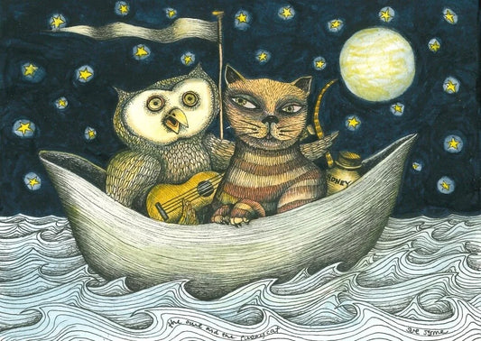 Owl and the Pussy Cat Print